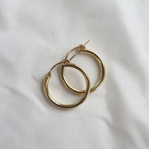 Gold Hoops, Gold Filled hoops, Gold Filled Earrings, Gold Hoops, Gold Hoop Earrings, Chunky Hoops, Thick Hoop Earrings, Chunky Gold Earrings
