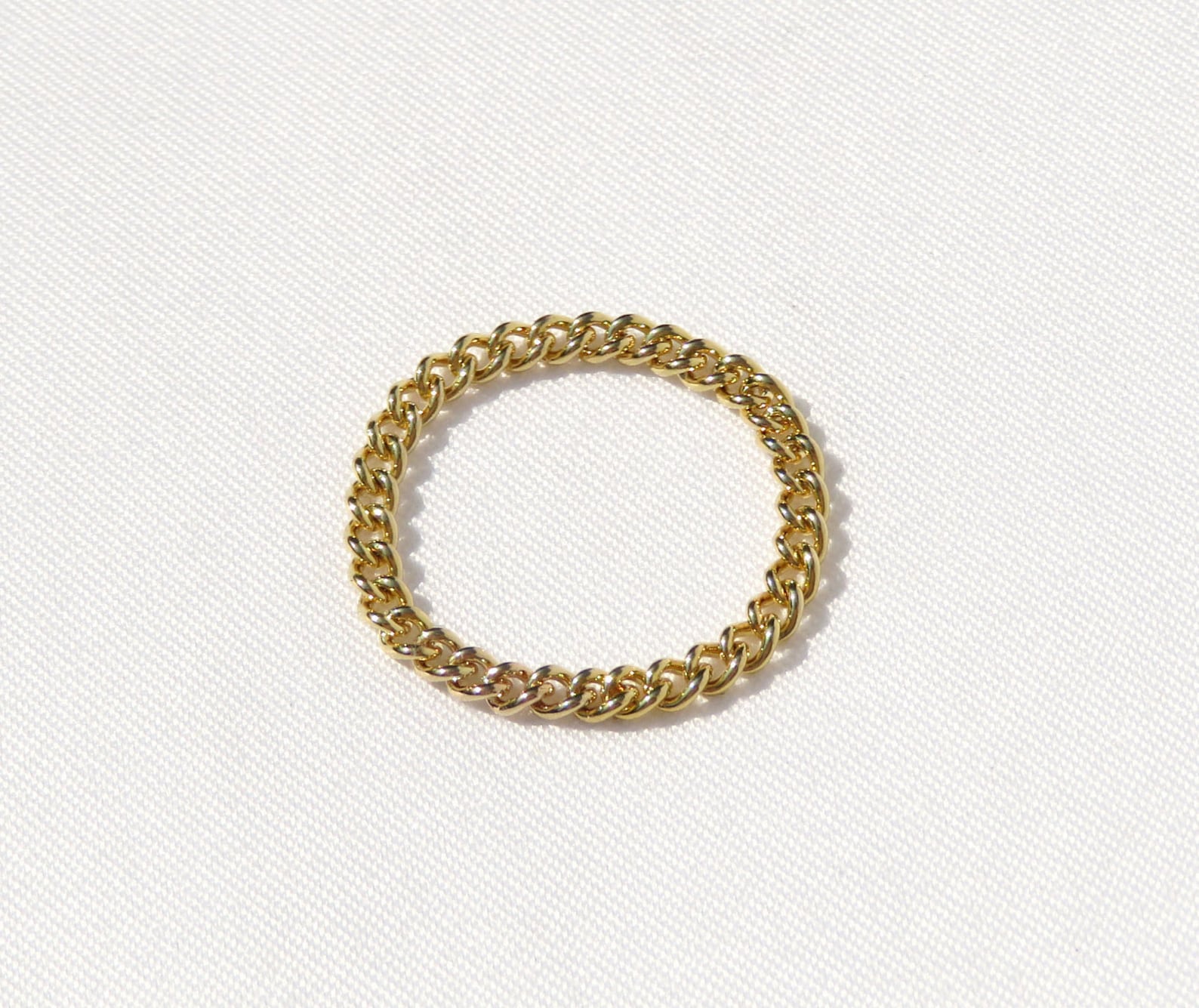 Gold Chain Ring 14k Gold Filled Ring Gold Ring Gold Chain - Etsy