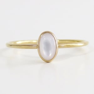 14k Gold Filled Ring, Gold Ring, Gold Pearl Ring, Pearl Ring, Stacking Ring, Natural Pearl Ring, Mother of Pearl Ring, June Birthstone Ring