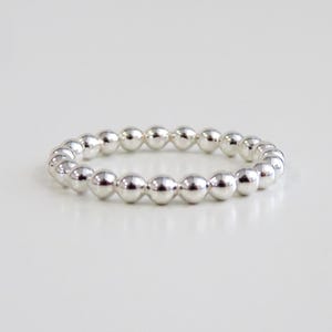 Silver Bead Ring, Silver Ring, Bubble Ring, Bead Ring, Silver Bubble Ring, Sterling Silver Ring, Wedding Band, Silver Rings, Stack Ring .925