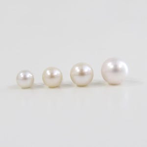 14k Gold Pearl Earrings, Pearl Earrings, Pearl Studs, 14k Solid Gold Pearl Earrings, Freshwater Cultured Pearl, Genuine White Pearl Earrings
