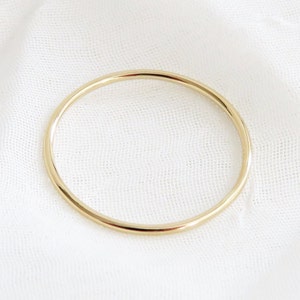Thin Gold Ring, 14k Gold Ring, Gold Ring, Gold Stack Ring, Thumb Ring, Midi Ring, Minimalist Ring, Gold Stack Ring, Thin Band Gold, Dainty