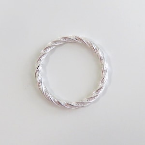 Silver Pattern Ring, Silver Ring, Silver Twist Ring, Silver Band, Sterling Silver Ring, Travel Ring, Wedding Ring, Silver Wedding Band, 925
