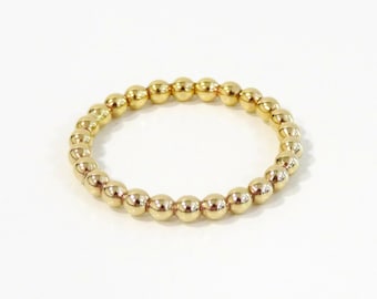 Gold Filled Ring, Gold Ring, Bubble Bead Ring, Gold Bead Ring, Bubble Ring, Gold Stack Ring, Bead Ring, Simple Gold Ring, Gold Band, 2.3mm