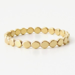 Gold Filled Ring, Gold Ring, Flat Bead Ring, Gold Bead Ring, Bubble Ring, Gold Stack Ring, Bead Ring, Simple Gold Ring, Gold Band 2.2mm