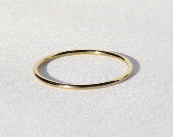 Thin Gold Ring, Gold Filled Ring, Gold Ring, Gold Stack Ring, Thumb Ring, Midi Ring, Minimalist Ring, Stackable Ring, Gold Stack Ring