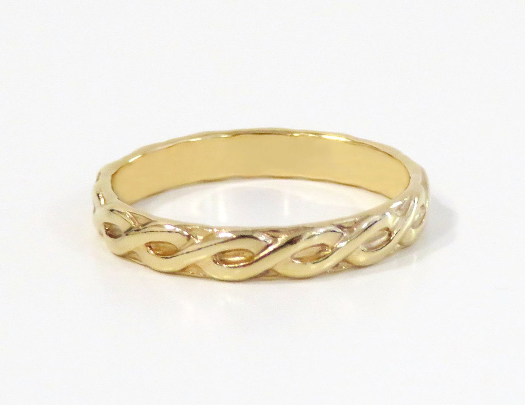 Gold Filled Ring, Gold Ring, Braid Ring, Gold Pattern Ring, 14k Gold ...
