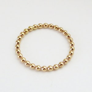 Épaisse bague en or, bague en or, bague en or 14 carats, bague superposée en or, bague en or simple, bague superposée, bague épaisse, alliance, or