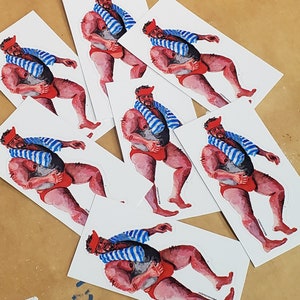 Beach DILF Dad Bod Himbo Sticker
