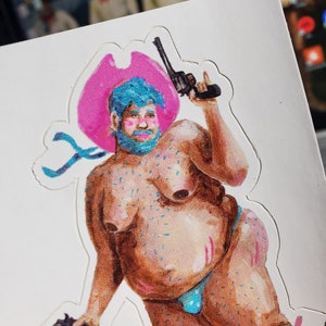 Kinky Cowboy DILF Bear Chub Sticker