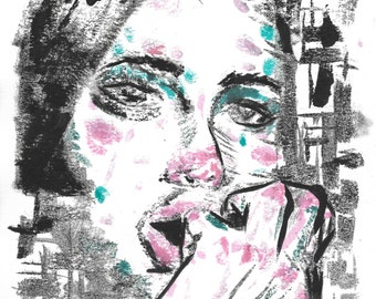Scarface Monotype Soft Grunge Aesthetic Print Etsy