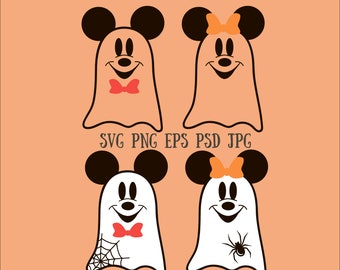 Mickey Ghost Svg Etsy