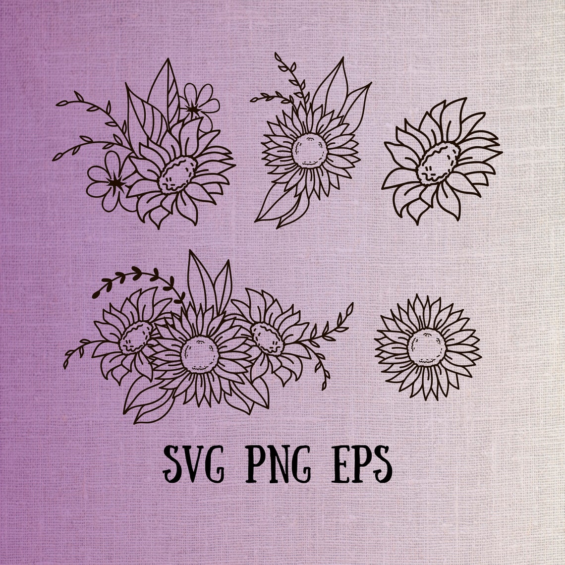 Free Free 175 Sunflower Svg Bundle SVG PNG EPS DXF File