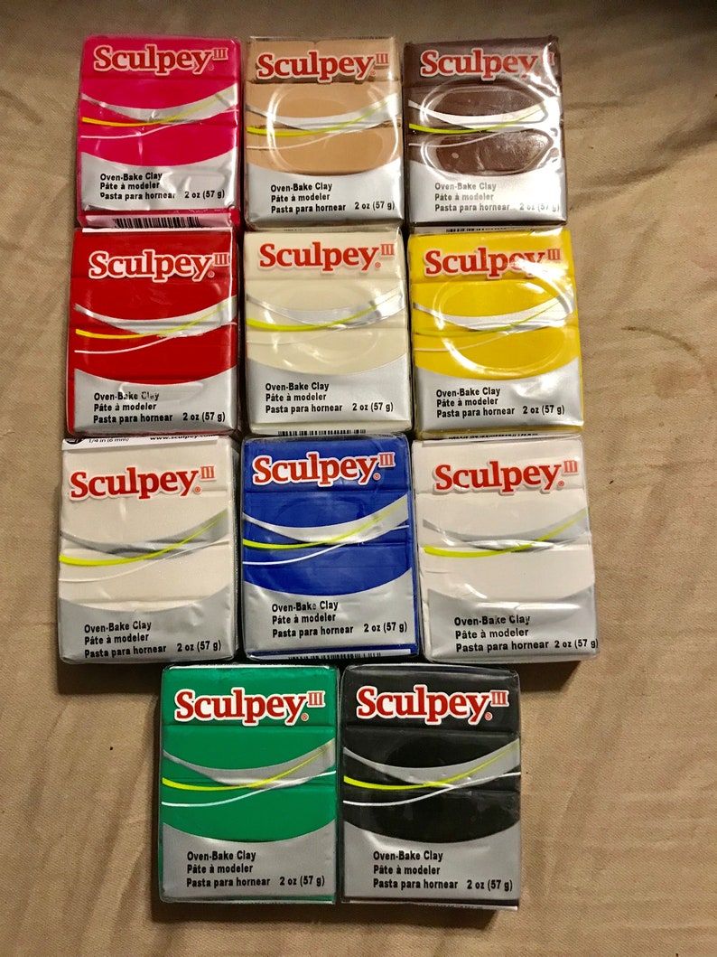 Sculpey III Polymer Clay in 2oz bricks