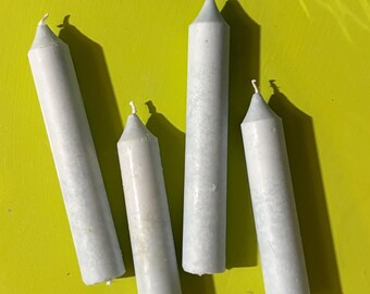 Velas cilíndricas hechas a mano