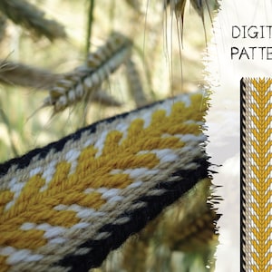 Digitale Muster-Anleitung für Tablet-/Kartenweben, DIY-Handwerk für Fortgeschrittene, Weben Sie einen Gürtel oder ein Lesezeichen - RYE SPIKE