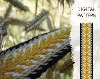 Tablet Weaving Pattern: Rye Spike Belt (PDF Download)