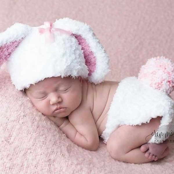 Newborn bunny photo prop, costume, Easter bunny