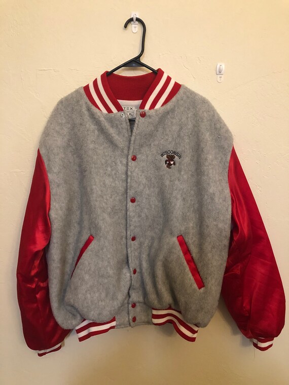 Vintage Wisconsin Badgers Bomber Jacket / Artex /