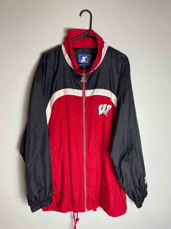Vintage Wisconsin Badgers Windbreaker Jacket / Starter / Size | Etsy