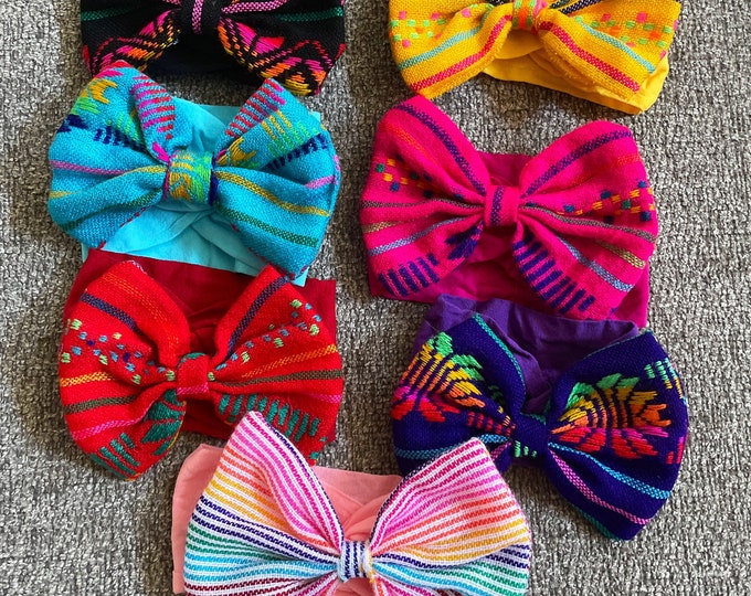 Mexican Baby and toddler headband bow One Size