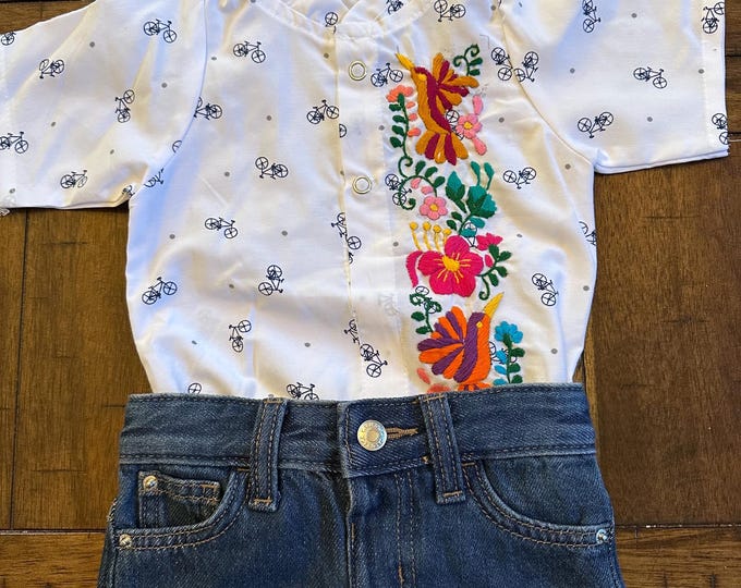 Mexican Embroidered bodysuits for baby and toddlers / Shorts not included