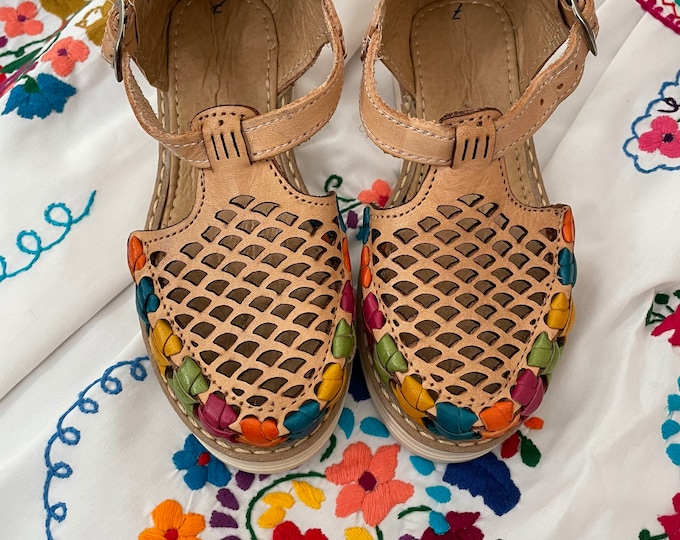 Girls Mexican Leather shoes Mexican huaraches
