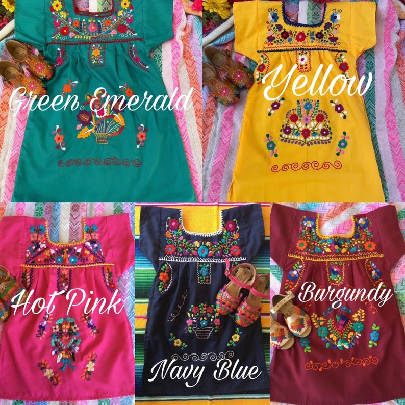 Kids dresses Baby-Toddler-Girl Mexican Dresses image 6
