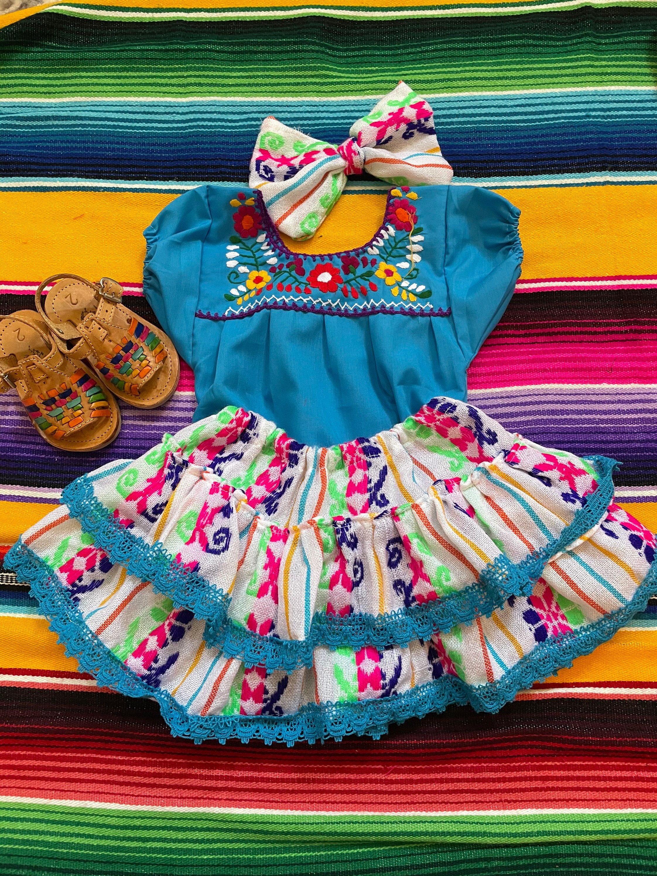 Size 1 year old baby girl outfit 5 De Mayo Fiesta 1st Birthday Mexican  clothing