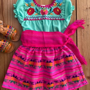Mexican Girls Outfits Coco Birthday Fiesta Girls Clothing 5 De Mayo ...