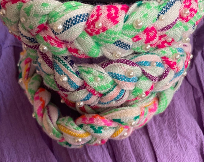 Mexican headbands Hand braided One size Fits big girls and women