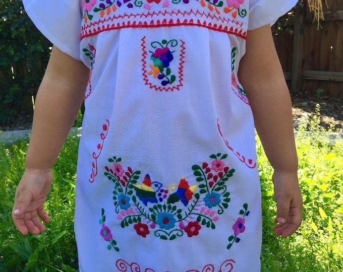 Kids dresses Baby-Toddler-Girl Mexican Dresses Huaraches NOT included