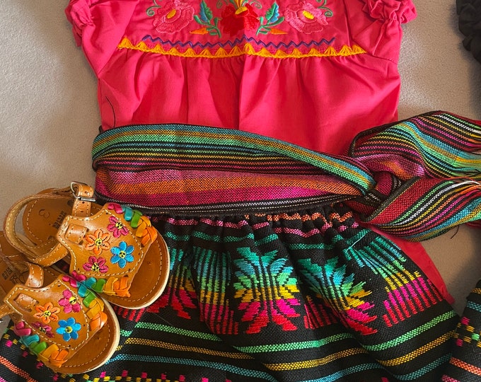 Mexican Outfit   ALL sizes Baby- Toddlers- Girls Mexican outfits/ shoes sold separately