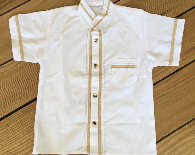 Boys Shirts Mexican style Shirts - Mexican Guayabera shirts Bottoms down dress shirts