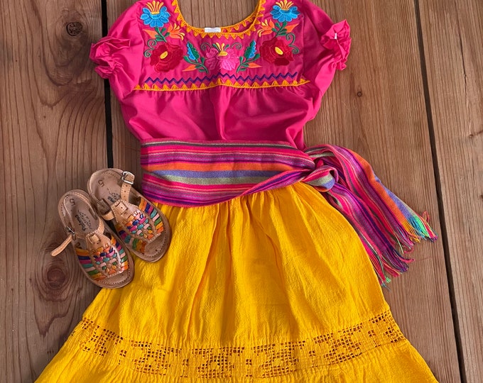 Kid Mexican outfit Frida Kahlo - Coco Theme Mexican Outfit Shoes sold separately