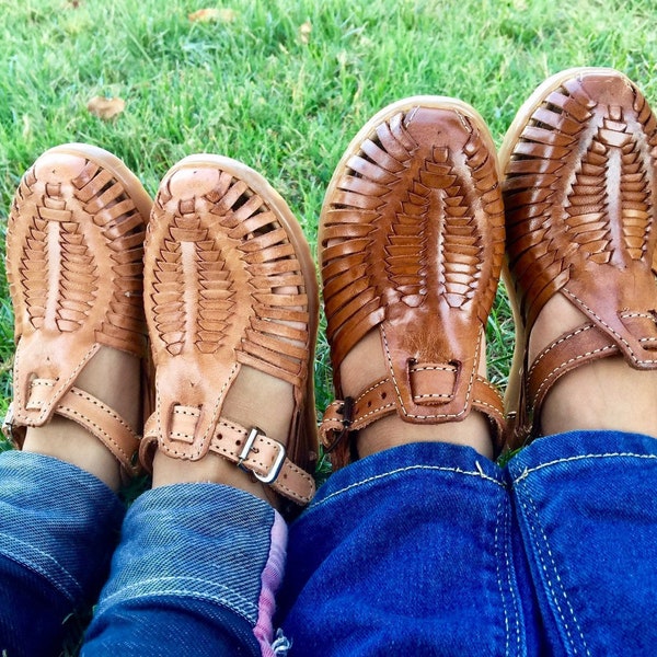 Unisex Toddlers and babies Mexican  leather huaraches