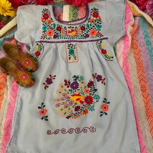 Babies Toddlers and Girls Mexican Puebla dresses hand embroidered