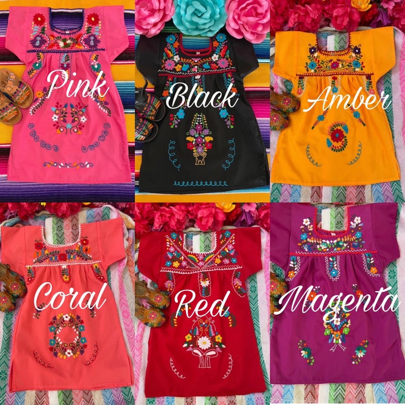Kids dresses Baby-Toddler-Girl Mexican Dresses image 5