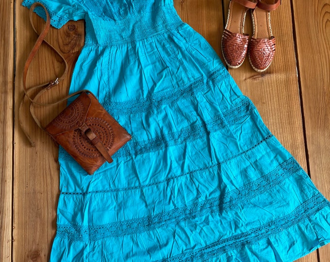 SALE ! Bohemian Mexican Dress - Boho Chic - Maxi Dress