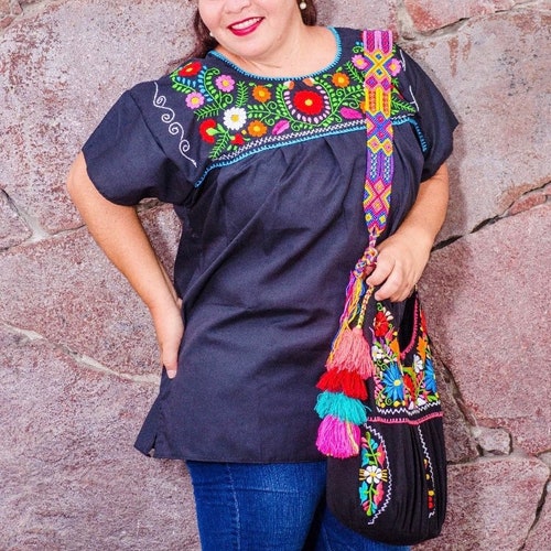 Smaak Sluimeren wervelkolom WOMEN Blouses Embroidered Mexican Blouses - Etsy