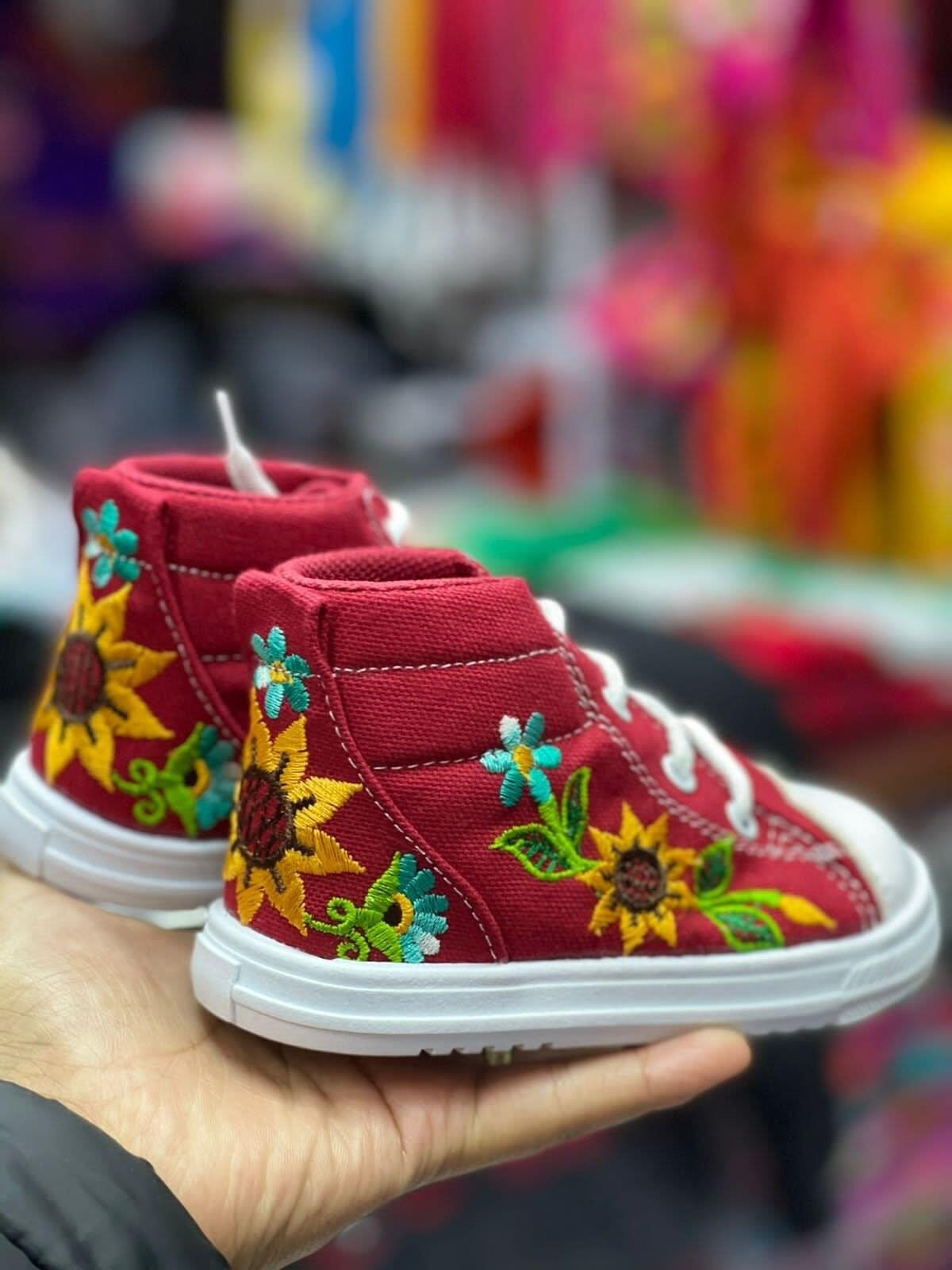 Mexican store embroidered shoes