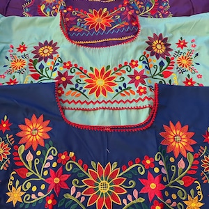 Women Blouses Embroidered S-M-L-XL-2XL-3X--5XL