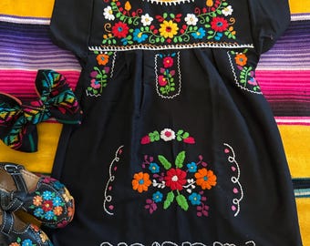 Mexican Dresses WITH Bow- Huaraches sold separately