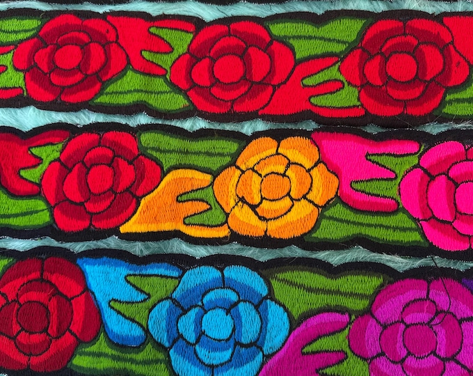 Embroidered Floral Mexican belts ONE SIZE