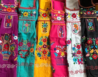 Kids Mexican dresses Embroidered Baby-Toddler-Girl  Huaraches NOT included