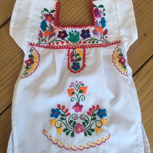 Baby girl dress Mexican baby dresses hand embroidered