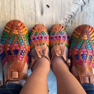 KIDS Mexican Leather Huaraches-  Sizes 4-5-6-7-8-9 -10-11-12-13 US  sizes One of a kind baby girl- toddlers - girls Mexican Huaraches