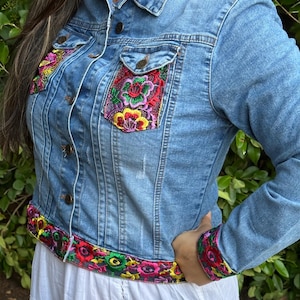 Jeans Jackets Mexican Embroidered Denim Jackets