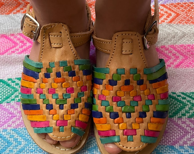 Baby - Toddler - Girls Mexican leather huaraches