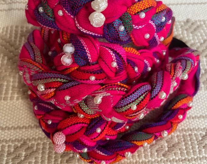 Mexican headband One Size Girls and women headbands Hand braided
